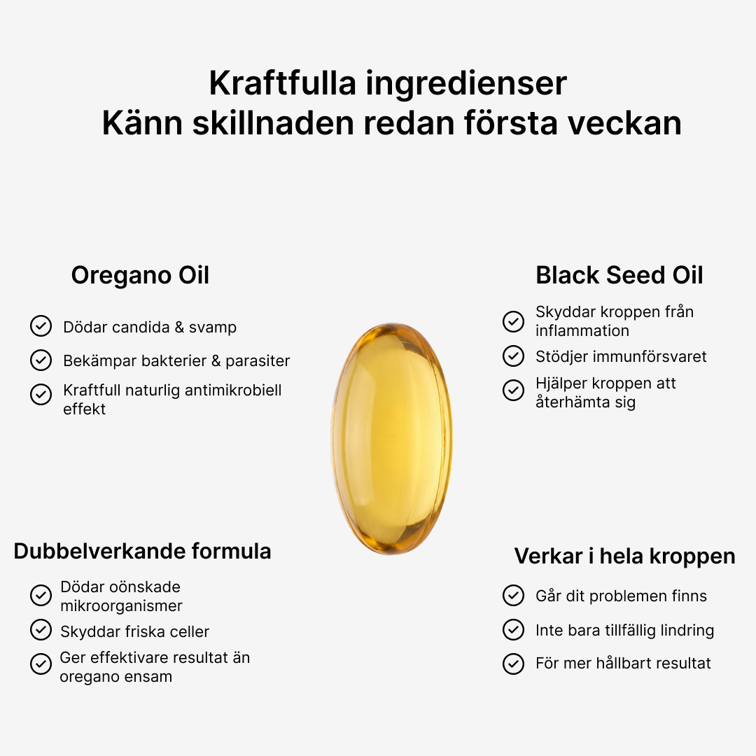 Purexa - Oreganoolja med Svartkumminolja