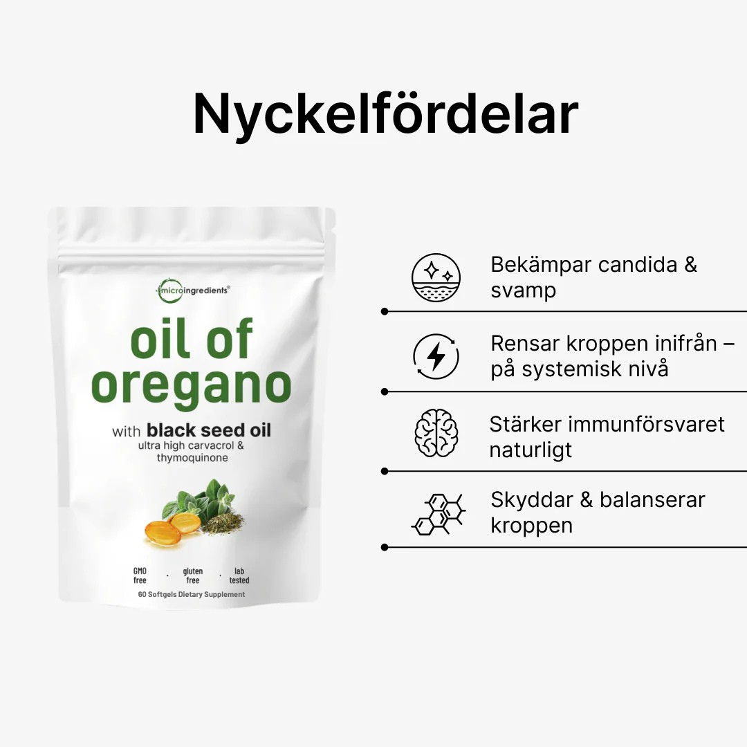 Purexa - Oreganoolja med Svartkumminolja
