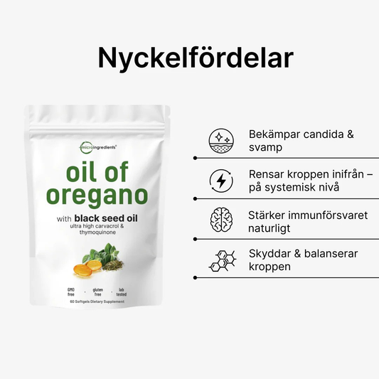 Purexa - Oreganoolja med Svartkumminolja