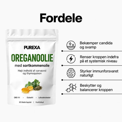 Purexa – Oreganoolie med sortkommenolie