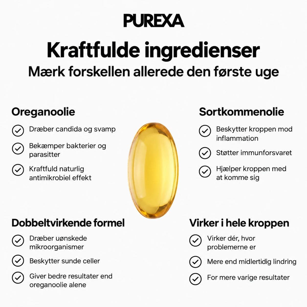 Purexa – Oreganoolie med sortkommenolie