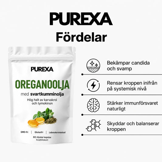 Purexa - Oreganoolja med Svartkumminolja